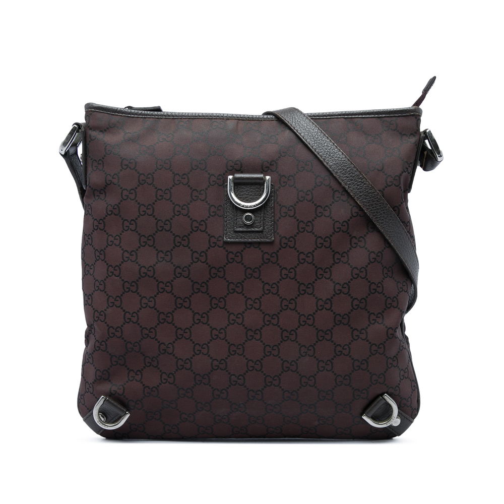 Pre-Loved Gucci GG Nylon Abbey D Ring Crossbody